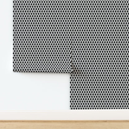 Split Second — Mid Century Half Circle Dot Geometric Wallpaper