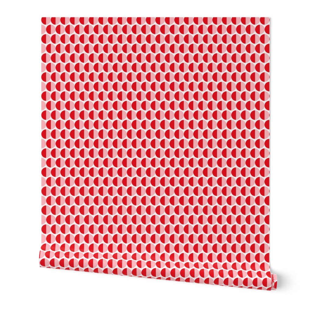 Split Second — Mid Century Half Circle Dot Geometric Wallpaper
