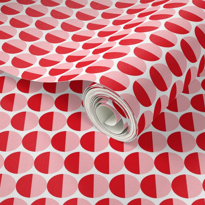 Split Second — Mid Century Half Circle Dot Geometric Wallpaper