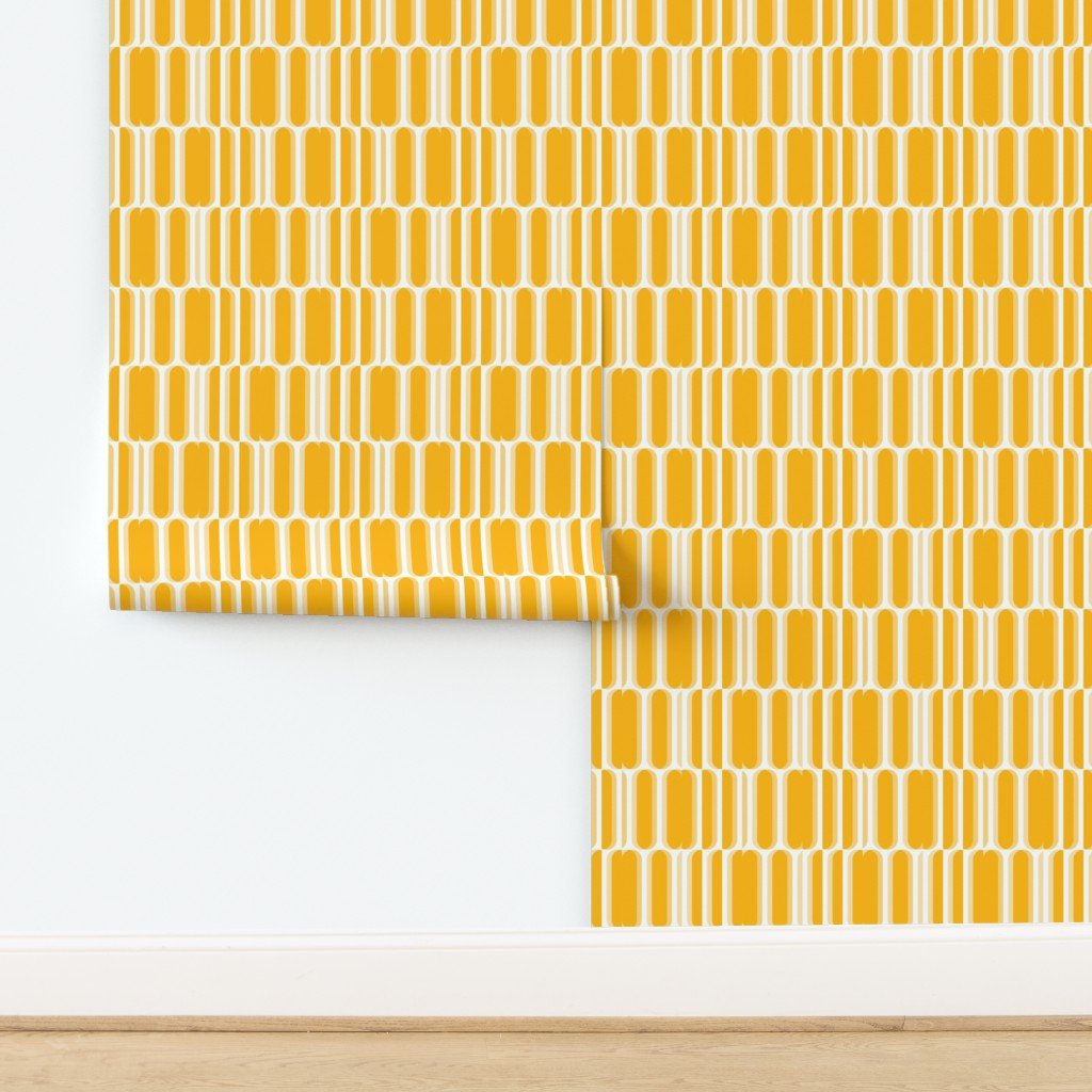 Jumble Mid-Century Modern Geometric Wallpaper