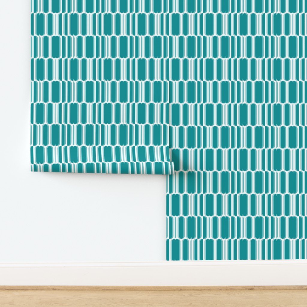Jumble Mid-Century Modern Geometric Wallpaper