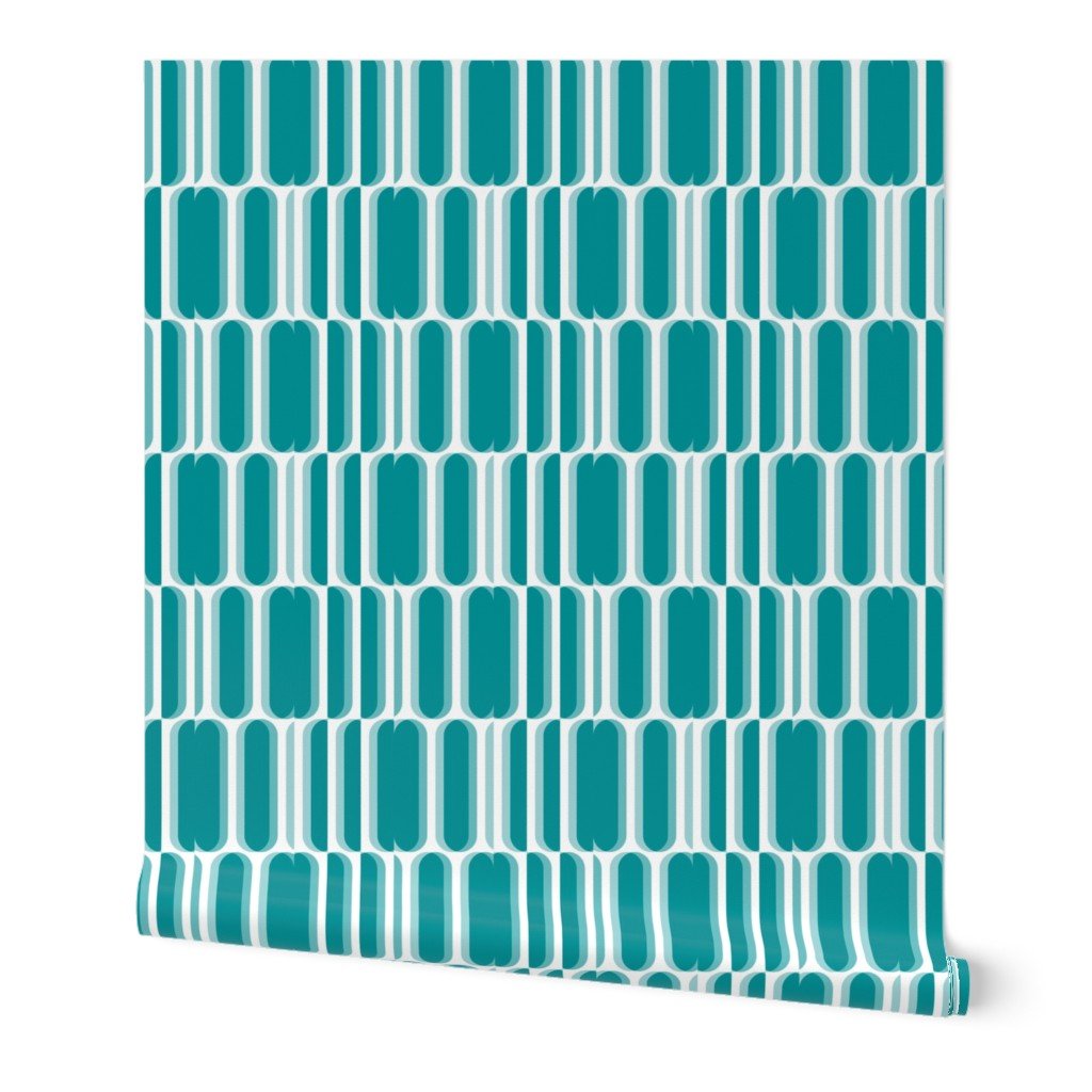 Jumble Mid-Century Modern Geometric Wallpaper