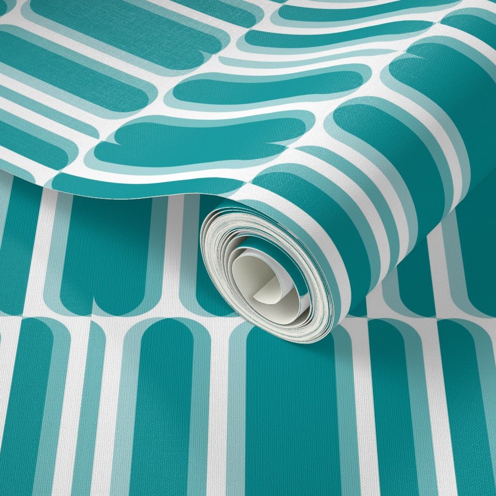 Jumble Mid-Century Modern Geometric Wallpaper