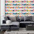 Living Tiny Miniature House Modern Wallpaper - Wallpaper | Victoria Bright Home - Colorful Modern Wallpaper For Your Home - - blue,brown,Gray,green,kitchen,living,modern,multicolor,nursery,office,orange,pink,yellow
