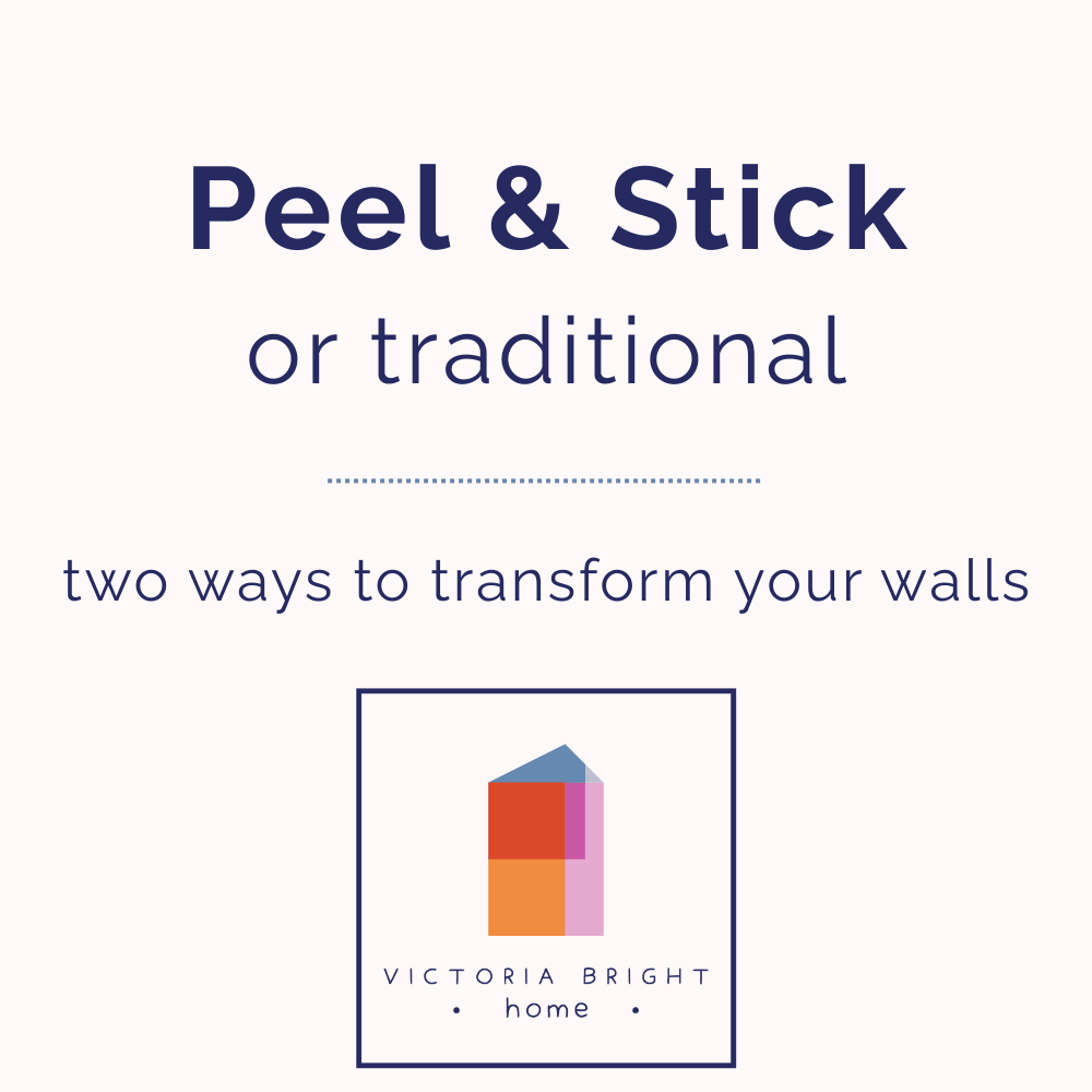 Text advertisement for wall transformation options with Victoria Bright Home logo.