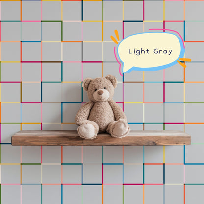 Monkey Bars Modern Geometric Wallpaper for a Fun Kid&