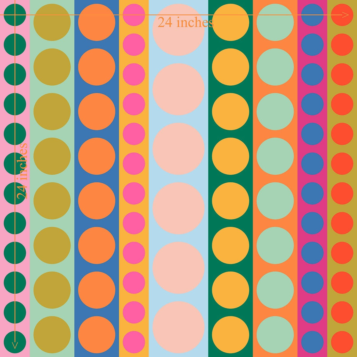 Striped Wallpaper - Penny Colorful Sixties Pattern for Kids Rooms ...