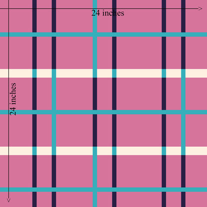 Nordic Plaid Modern Wallpaper for Scandinavian Style - Wallpaper | Victoria Bright Home - Colorful Modern Wallpaper For Your Home - - bedroom,blue,dining,gold,green,kids,living,modern,office,pink,plaid,scandi,scandinavian,yellow