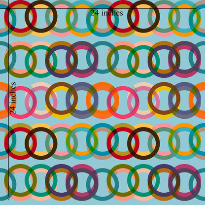 Willoughby Double Rings Retro Modern Wallpaper