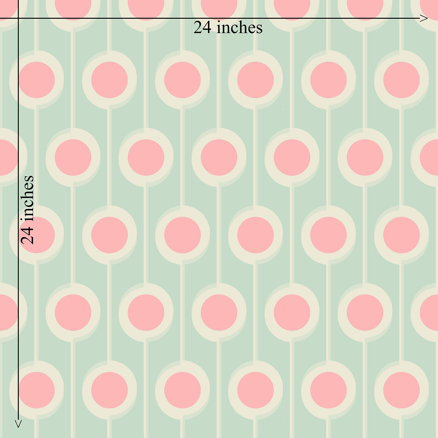 Modernist Floral Wallpaper for Nursery and Kids Room