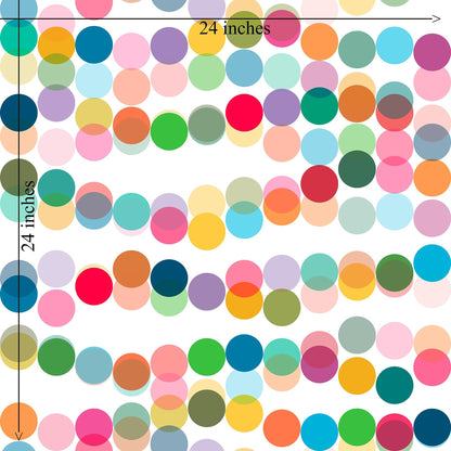 Colorful Pop Art Polka Dot Wallpaper for a Party Theme