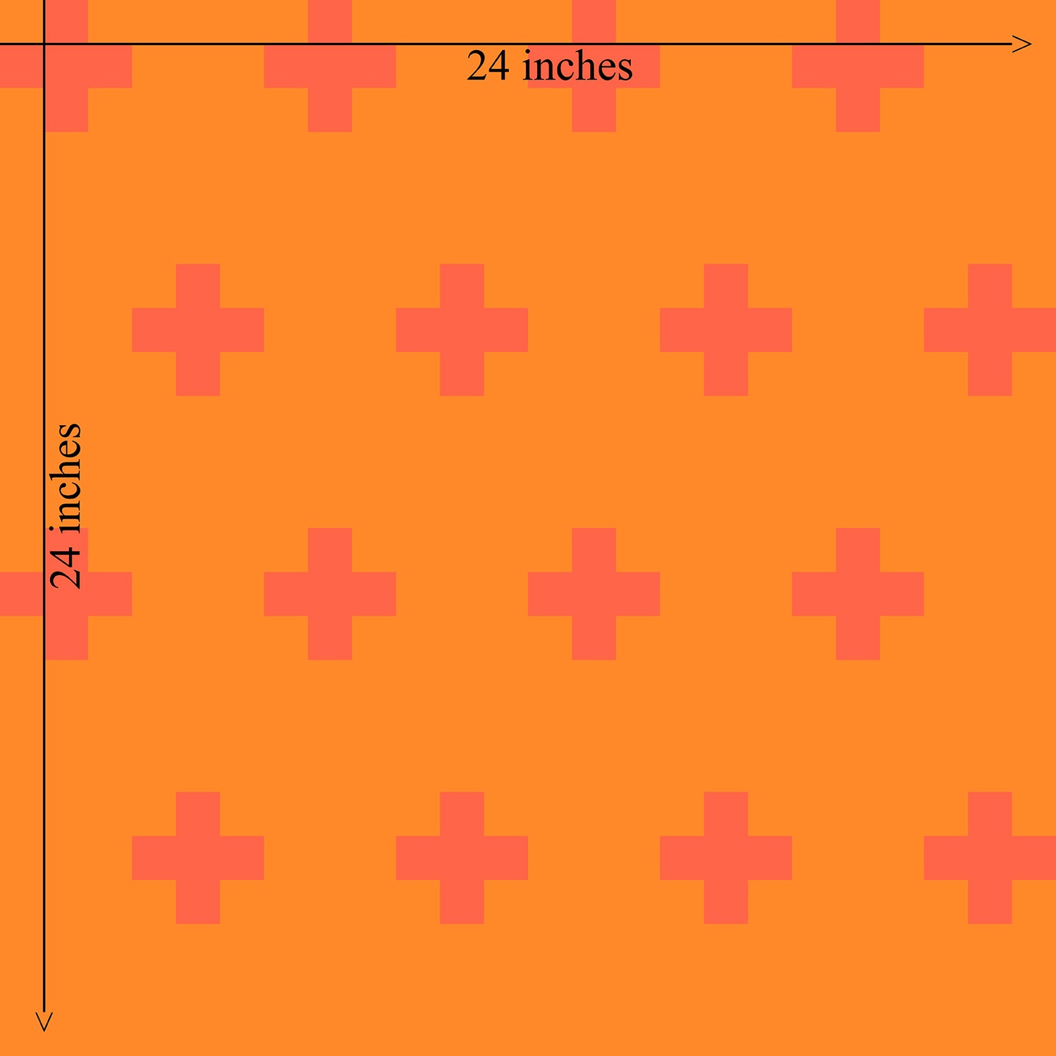 Swiss Cross Bold Colorful Wallpaper is Renter Friendly