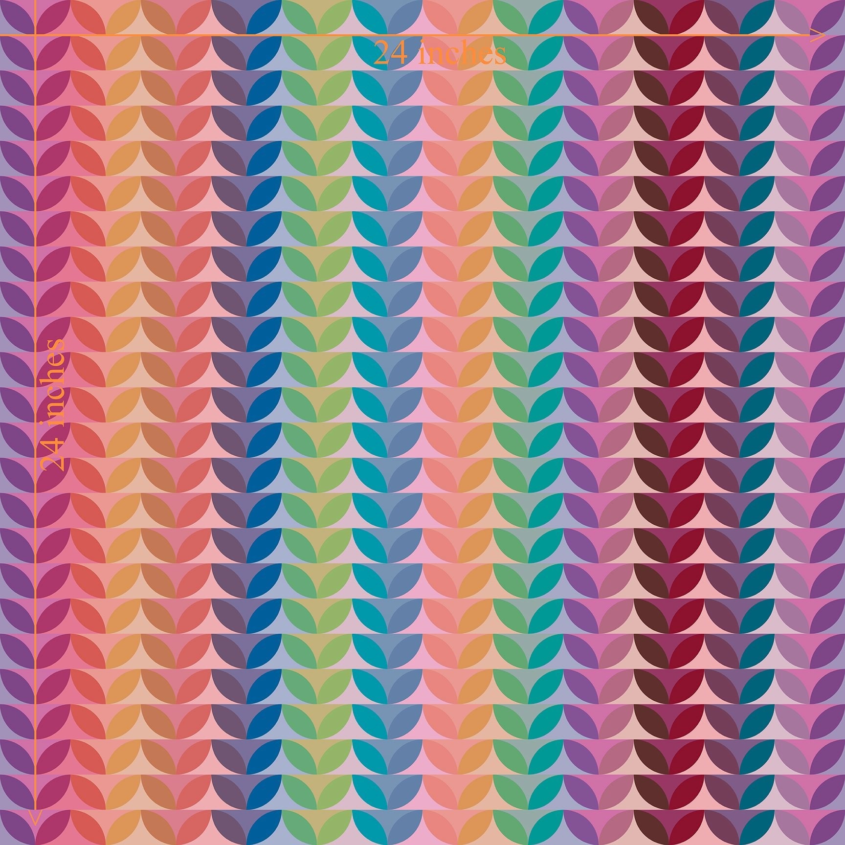 Bejeweled Rainbow Striped Modern Wallpaper