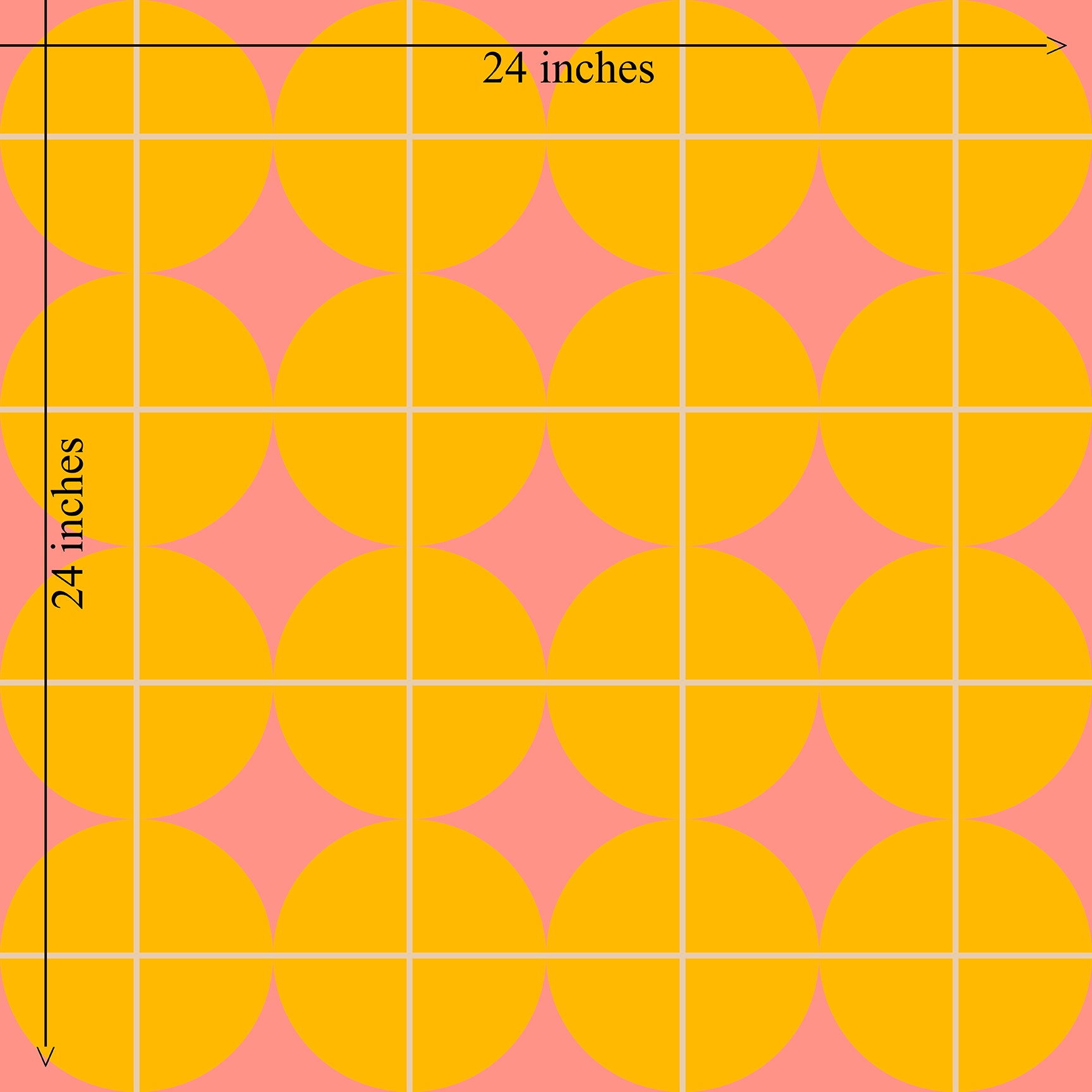 Pink Lemonade - Bold Retroi Gold &amp; Pink Wallpaper