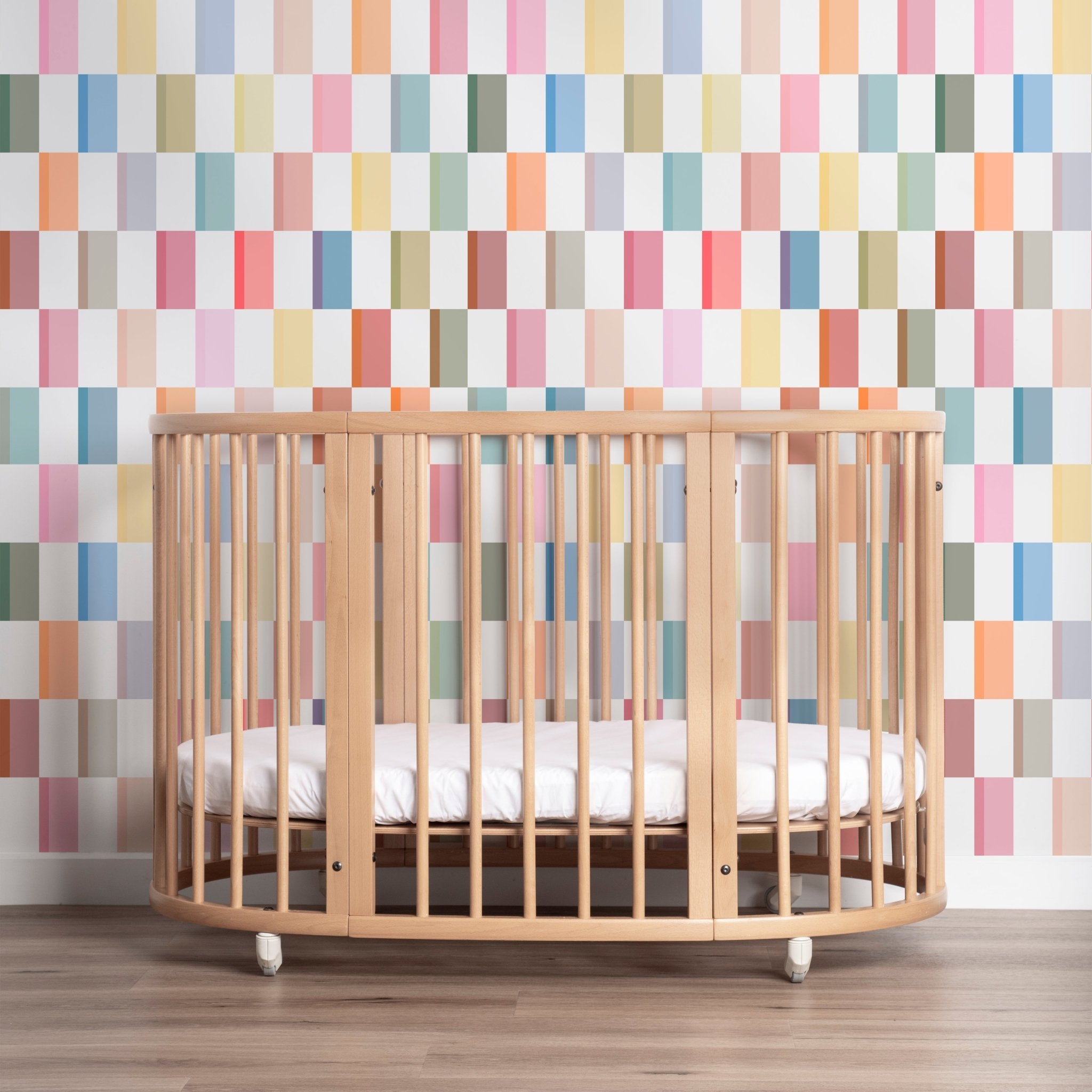 Oh Baby Pastel Geometric Wallpaper for a Sweet and Soft Nursery or Bedroom