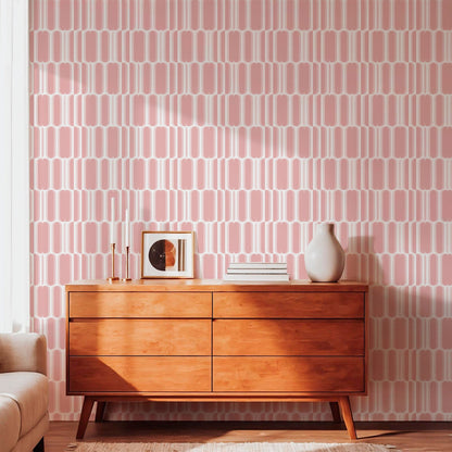 Jumble Mid-Century Modern Geometric Wallpaper