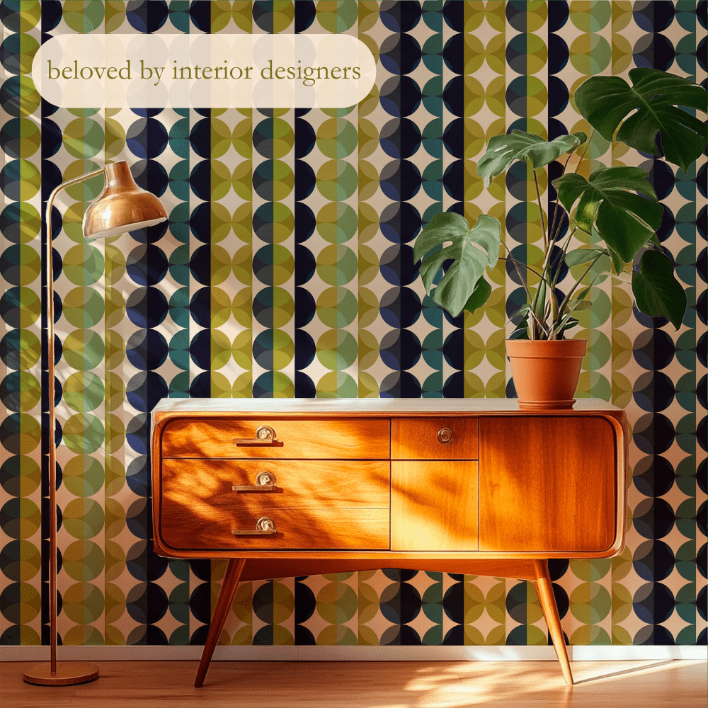 Mid Century Modern Earthy Gemstone Jade Wallpaper