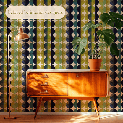 Mid Century Modern Earthy Gemstone Jade Wallpaper