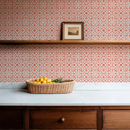 Vintage Lace Wallpaper for a Victorian Cottage Look