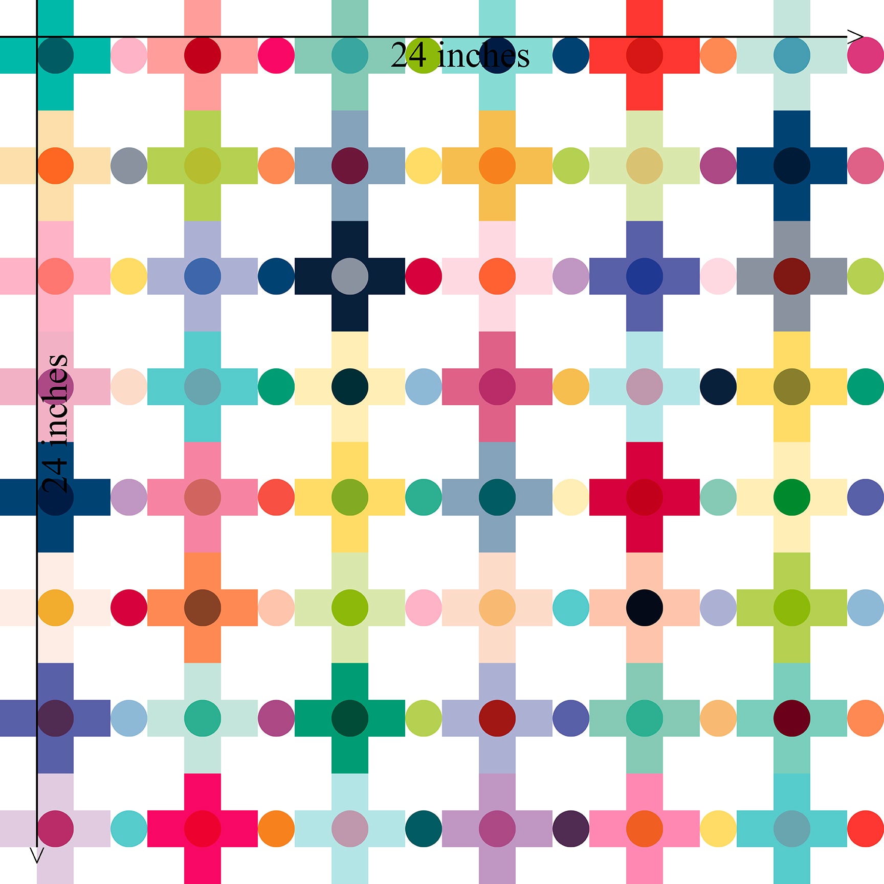 Retro Modern Cross Pattern Wallpaper - Mid-Century Scandinavian Design