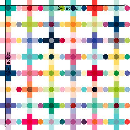 Retro Modern Cross Pattern Wallpaper - Mid-Century Scandinavian Design