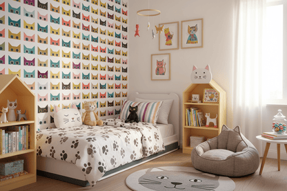 Scaredy Cats Wallpaper in Little Girl&