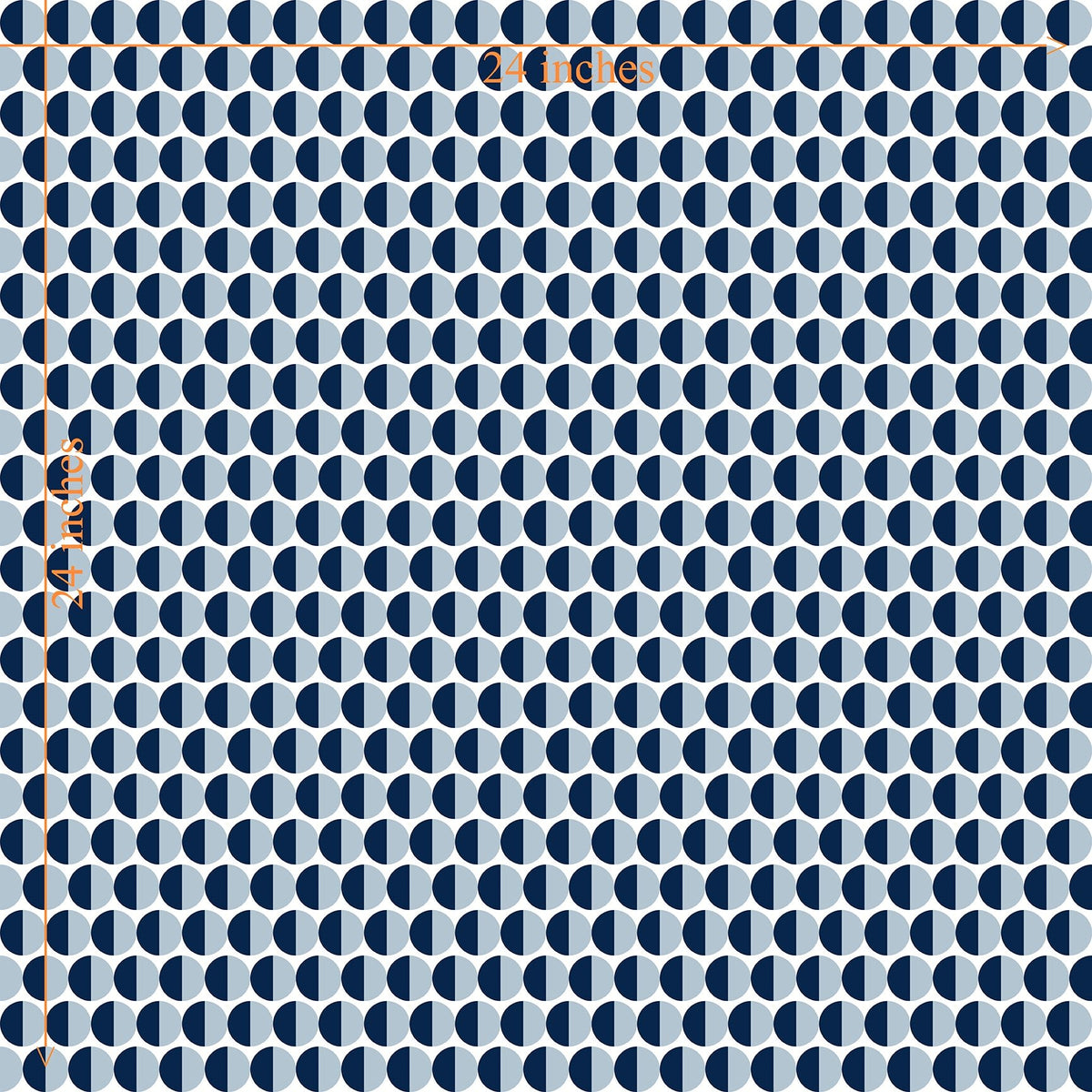 Split Second — Mid Century Half Circle Dot Geometric Wallpaper