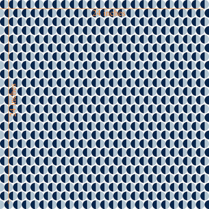 Split Second — Mid Century Half Circle Dot Geometric Wallpaper