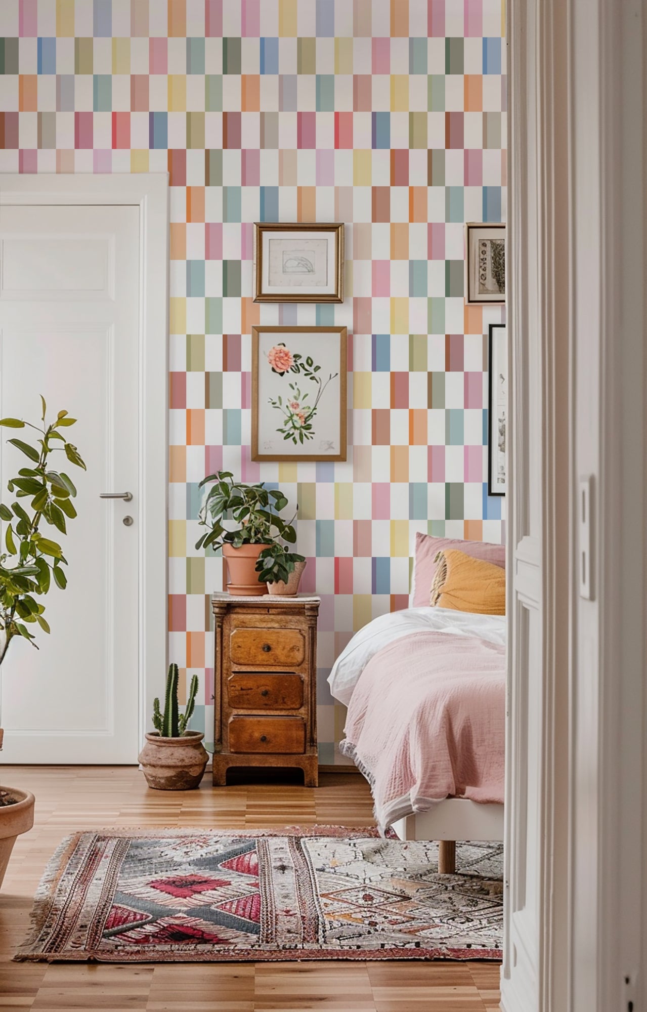 Oh Baby Pastel Geometric Wallpaper for a Sweet and Soft Nursery or Bedroom