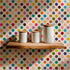 Mid Century Micro Dot Wallpaper with Fresh Retro Colors - Wallpaper | Victoria Bright Home - Colorful Modern Wallpaper For Your Home - - bedroom,dots,feminine,kids,kitchen,mid century,modern,multicolor,nursery,office,retro,vintage